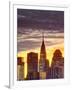 USA, New York, Manhattan, Midtown Skyline and Chrysler Building-Alan Copson-Framed Photographic Print