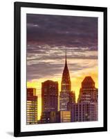 USA, New York, Manhattan, Midtown Skyline and Chrysler Building-Alan Copson-Framed Photographic Print