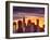 USA, New York, Manhattan, Midtown Skyline and Chrysler Building-Alan Copson-Framed Photographic Print