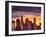 USA, New York, Manhattan, Midtown Skyline and Chrysler Building-Alan Copson-Framed Photographic Print