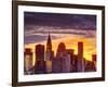 USA, New York, Manhattan, Midtown Skyline and Chrysler Building-Alan Copson-Framed Photographic Print