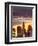 USA, New York, Manhattan, Midtown Skyline and Chrysler Building-Alan Copson-Framed Premium Photographic Print