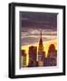 USA, New York, Manhattan, Midtown Skyline and Chrysler Building-Alan Copson-Framed Premium Photographic Print