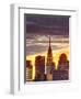 USA, New York, Manhattan, Midtown Skyline and Chrysler Building-Alan Copson-Framed Premium Photographic Print