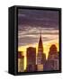 USA, New York, Manhattan, Midtown Skyline and Chrysler Building-Alan Copson-Framed Stretched Canvas