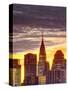 USA, New York, Manhattan, Midtown Skyline and Chrysler Building-Alan Copson-Stretched Canvas