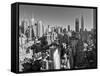 USA, New York, Manhattan, Midtown Skyline Including Empire State Building-Alan Copson-Framed Stretched Canvas
