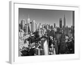 USA, New York, Manhattan, Midtown Skyline Including Empire State Building-Alan Copson-Framed Photographic Print