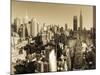 USA, New York, Manhattan, Midtown Skyline Including Empire State Building-Alan Copson-Mounted Photographic Print