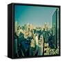 USA, New York, Manhattan, Midtown Skyline Including Empire State Building-Alan Copson-Framed Stretched Canvas