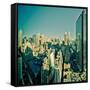 USA, New York, Manhattan, Midtown Skyline Including Empire State Building-Alan Copson-Framed Stretched Canvas