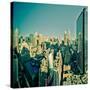 USA, New York, Manhattan, Midtown Skyline Including Empire State Building-Alan Copson-Stretched Canvas