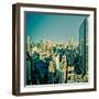 USA, New York, Manhattan, Midtown Skyline Including Empire State Building-Alan Copson-Framed Photographic Print