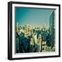 USA, New York, Manhattan, Midtown Skyline Including Empire State Building-Alan Copson-Framed Photographic Print