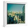 USA, New York, Manhattan, Midtown Skyline Including Empire State Building-Alan Copson-Framed Photographic Print