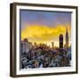 USA, New York, Manhattan, Midtown Skyline Including Empire State Building-Alan Copson-Framed Photographic Print