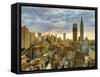 USA, New York, Manhattan, Midtown Skyline Including Empire State Building-Alan Copson-Framed Stretched Canvas