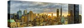 USA, New York, Manhattan, Midtown Skyline Including Empire State Building-Alan Copson-Stretched Canvas