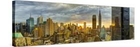 USA, New York, Manhattan, Midtown Skyline Including Empire State Building-Alan Copson-Stretched Canvas