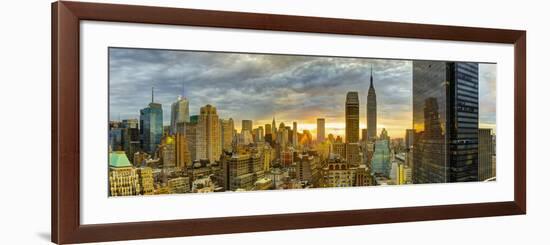 USA, New York, Manhattan, Midtown Skyline Including Empire State Building-Alan Copson-Framed Photographic Print