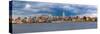 USA, New York, Manhattan, Midtown Skyline with the Empitre State Building across the Hudson River-Alan Copson-Stretched Canvas