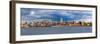 USA, New York, Manhattan, Midtown Skyline with the Empitre State Building across the Hudson River-Alan Copson-Framed Photographic Print