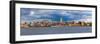 USA, New York, Manhattan, Midtown Skyline with the Empitre State Building across the Hudson River-Alan Copson-Framed Photographic Print