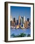 USA, New York, Manhattan, Midtown Skyline with the Empitre State Building across the Hudson River-Alan Copson-Framed Photographic Print