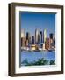 USA, New York, Manhattan, Midtown Skyline with the Empitre State Building across the Hudson River-Alan Copson-Framed Photographic Print