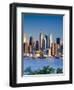 USA, New York, Manhattan, Midtown Skyline with the Empitre State Building across the Hudson River-Alan Copson-Framed Photographic Print