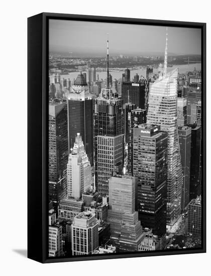 USA, New York, Manhattan, Midtown Skyline-Alan Copson-Framed Stretched Canvas