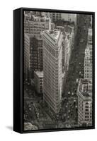 Usa, New York, Manhattan, Midtown, the Flatiron Building-Alan Copson-Framed Stretched Canvas