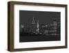 USA, New York, Manhattan, Skyline with Statue of Liberty-Christian Heeb-Framed Photographic Print