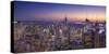 Usa, New York, Manhattan, Top of the Rock Observatory, Midtown Manhattan and Empire State Building-Michele Falzone-Stretched Canvas