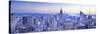 Usa, New York, Manhattan, Top of the Rock Observatory, Midtown Manhattan and Empire State Building-Michele Falzone-Stretched Canvas