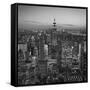 Usa, New York, Manhattan, Top of the Rock Observatory, Midtown Manhattan and Empire State Building-Michele Falzone-Framed Stretched Canvas