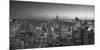 Usa, New York, Manhattan, Top of the Rock Observatory, Midtown Manhattan and Empire State Building-Michele Falzone-Mounted Photographic Print