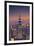 Usa, New York, Manhattan, Top of the Rock Observatory, Midtown Manhattan and Empire State Building-Michele Falzone-Framed Photographic Print