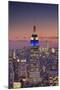 Usa, New York, Manhattan, Top of the Rock Observatory, Midtown Manhattan and Empire State Building-Michele Falzone-Mounted Photographic Print