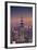 Usa, New York, Manhattan, Top of the Rock Observatory, Midtown Manhattan and Empire State Building-Michele Falzone-Framed Photographic Print