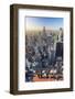 Usa, New York, Manhattan, Top of the Rock Observatory, Midtown Manhattan and Empire State Building-Michele Falzone-Framed Photographic Print