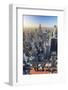 Usa, New York, Manhattan, Top of the Rock Observatory, Midtown Manhattan and Empire State Building-Michele Falzone-Framed Photographic Print