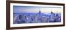 Usa, New York, Manhattan, Top of the Rock Observatory, Midtown Manhattan and Empire State Building-Michele Falzone-Framed Photographic Print