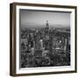 Usa, New York, Manhattan, Top of the Rock Observatory, Midtown Manhattan and Empire State Building-Michele Falzone-Framed Photographic Print