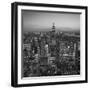 Usa, New York, Manhattan, Top of the Rock Observatory, Midtown Manhattan and Empire State Building-Michele Falzone-Framed Photographic Print