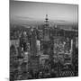 Usa, New York, Manhattan, Top of the Rock Observatory, Midtown Manhattan and Empire State Building-Michele Falzone-Mounted Photographic Print