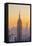 Usa, New York, Midtown and Lower Manhattan, Empire State Building and Freedom Tower-Alan Copson-Framed Stretched Canvas