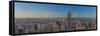 Usa, New York, Midtown and Lower Manhattan, Empire State Building and Freedom Tower-Alan Copson-Framed Stretched Canvas