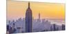 Usa, New York, Midtown and Lower Manhattan, Empire State Building and Freedom Tower-Alan Copson-Mounted Photographic Print