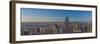 Usa, New York, Midtown and Lower Manhattan, Empire State Building and Freedom Tower-Alan Copson-Framed Photographic Print